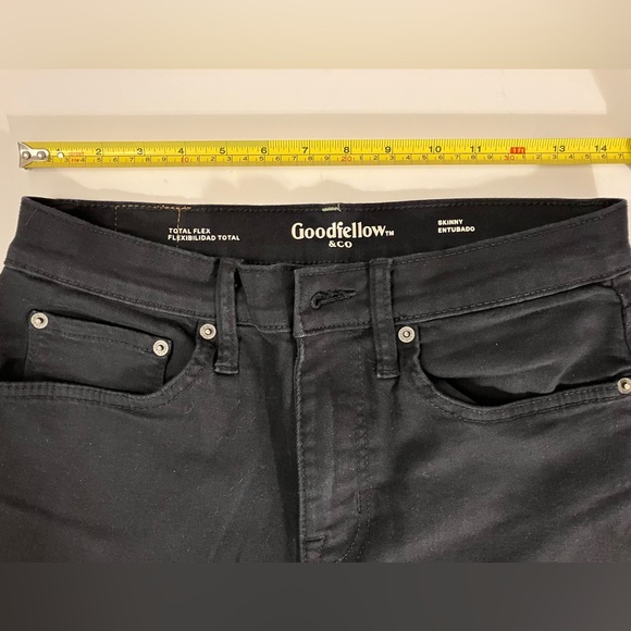 30x30 Goodfellow skinny jeans - true black - Picture 3 of 6
